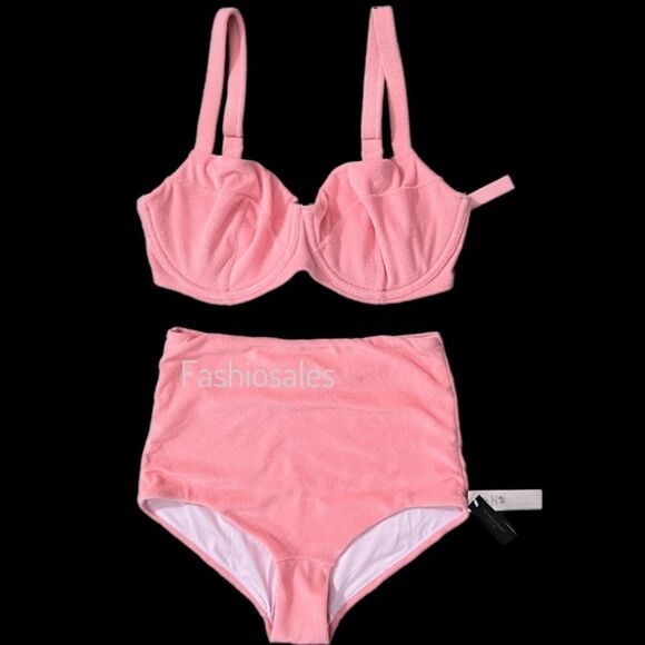 Victorias Secret Set Wicked Push Up without padding terry Bikini Top & bottom - Picture 1 of 14